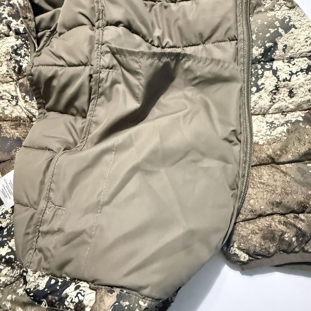 Cabela's 3M Insulated Puffy Strata Camouflage Jacket Men’s Medium TrueTimber Zip - Picture 5 of 10